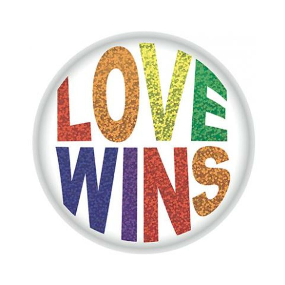 022735001985_1 Love Wins Button - Image 1