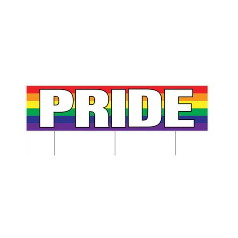 034689094449_1 Plastic Jumbo Pride Yard Sign - Image 1