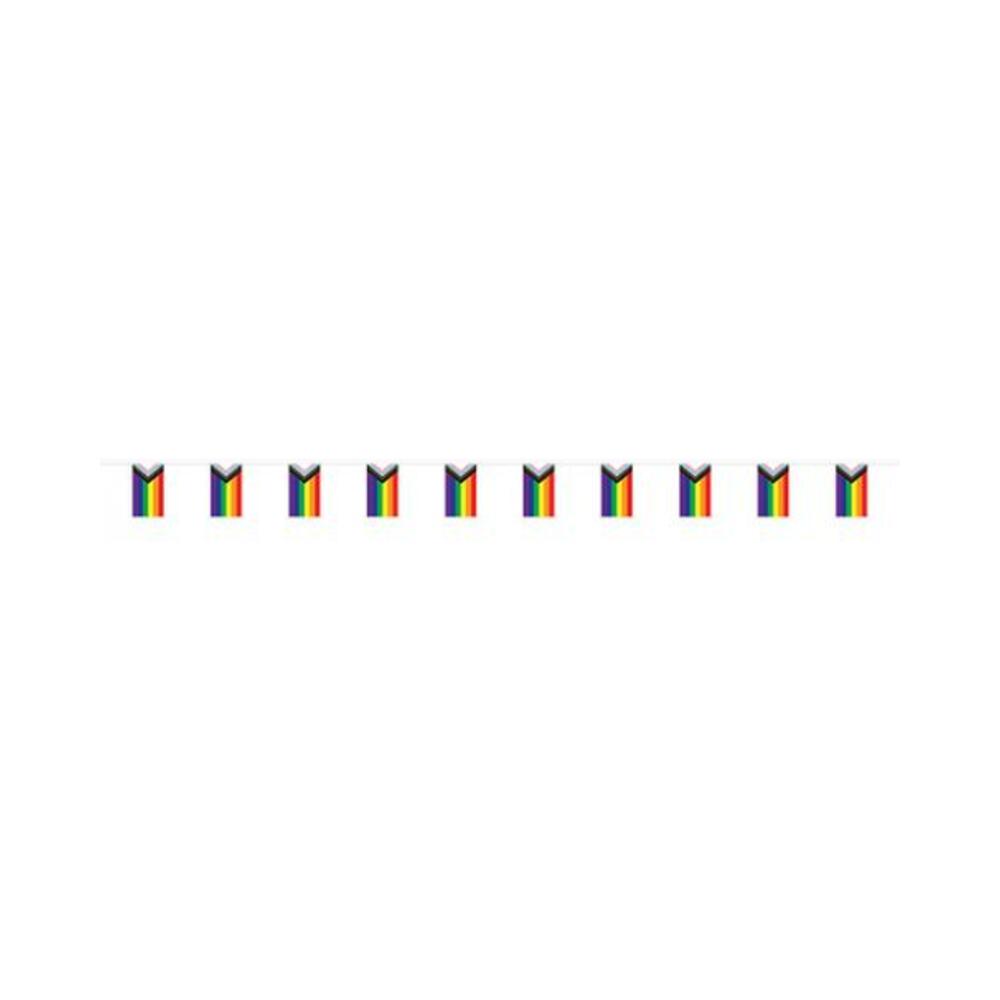 034689216858_1 Pride Flag Pennant Banner - Image 1