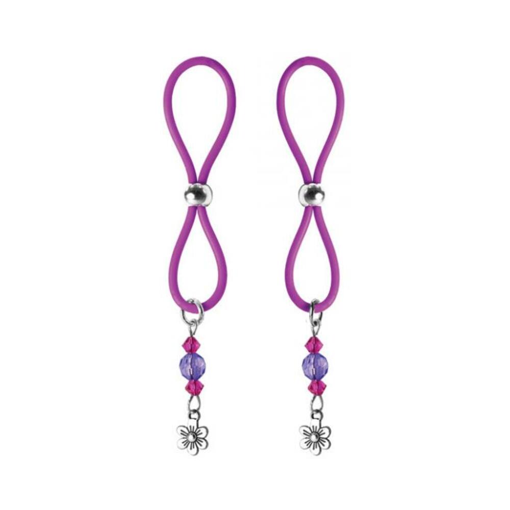 053176856230_1 Bijoux De Nip Nipple Halos Flower Charm Purple - Image 1