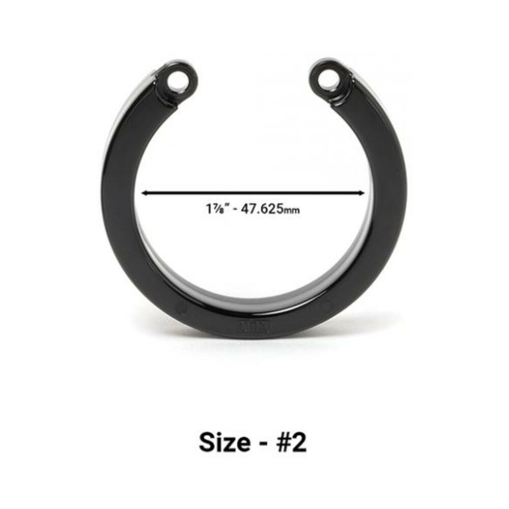 094922426734_1 Cock Cage U-ring #2 - Black - Image 1