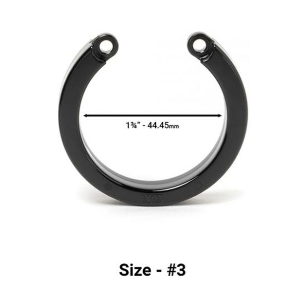 094922426741_1 Cock Cage U-ring #3 - Black - Image 1