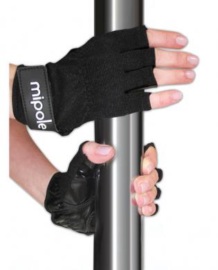2029-91 MiPole Dance Pole Gloves (Pair) Medium - Black - Image 1