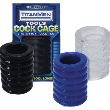 33244 Titanmen Cock Cage Black - Image 1