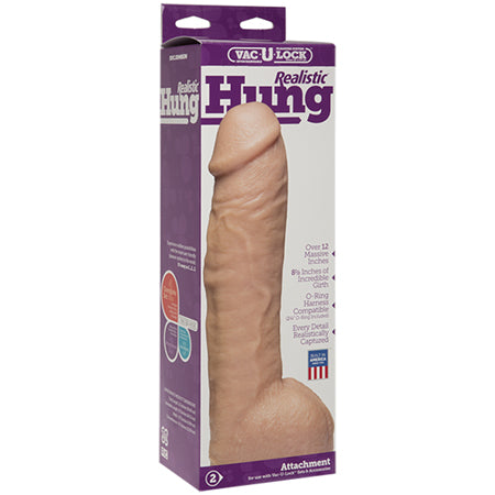 37318 Vac U Lock Hung Cock 12.5 White - Image 1