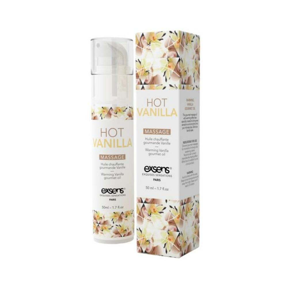 3760139882041_1 Exsens Of Paris Massage Oil Hot Vanilla 1.7oz - Image 1