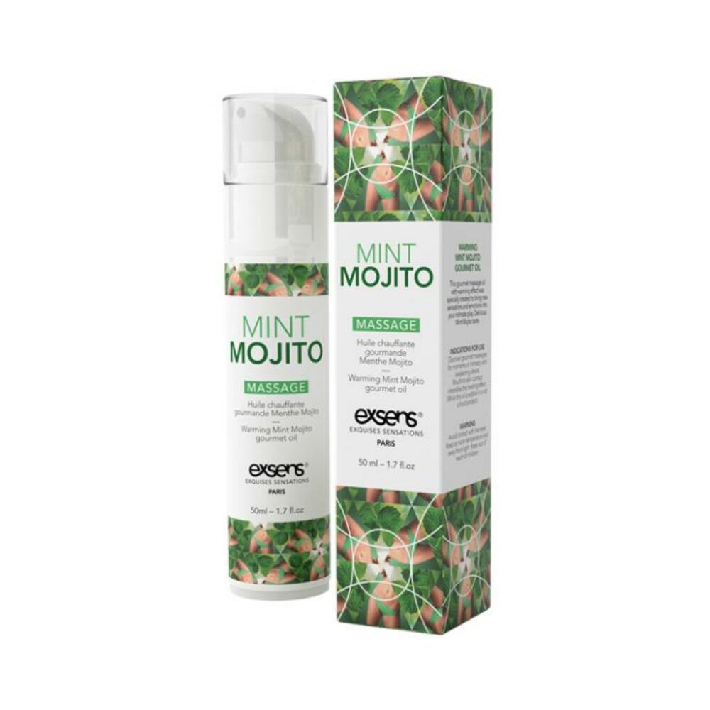 3760139882096_1 Exsens Of Paris Massage Oil Mint Mojito 1.7oz - Image 1
