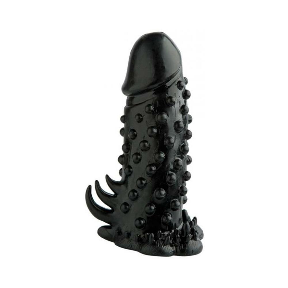 4041937315368_1 Nubby Penis Sleeve Black - Image 1