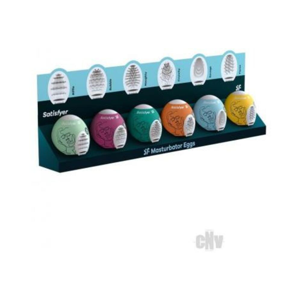 4061504001814_1 Satisfyer Masturbator Egg 6pk Set - Image 1