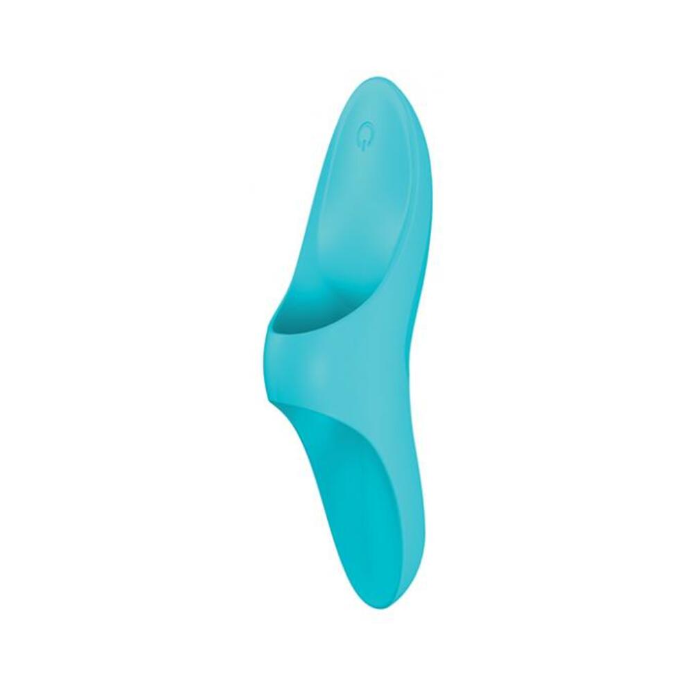 4061504004075_1 Satisfyer Teaser Finger Vibrator - Light Blue - Image 1