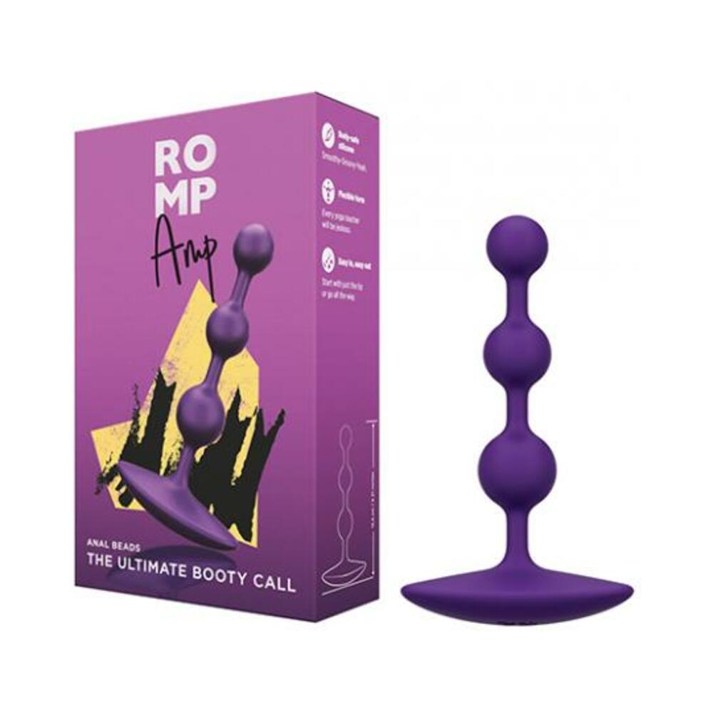 4251460612296_1 Romp Amp Flexible Anal Beads - Violet - Image 1