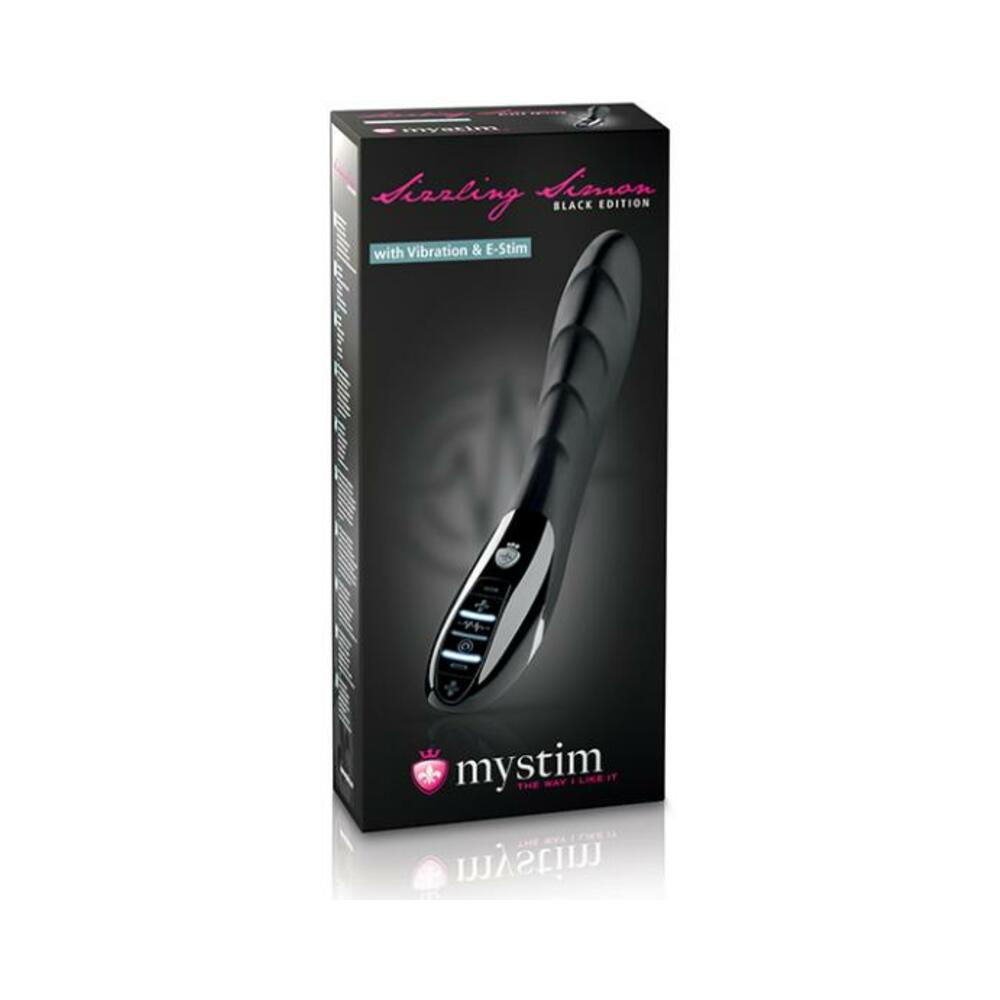 4260152468721_1 Mystim Sizzling Simon Estim Vibrator Black Edition - Black - Image 1