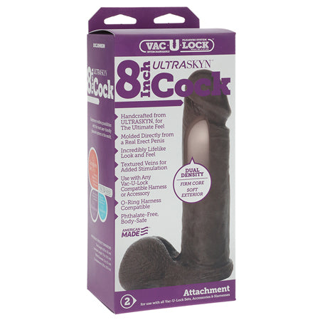 43591 Vac-U-Lock 8 Ultraskyn Cock Attch. - Black - Image 1