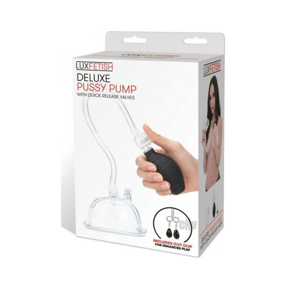 4890808229552_1 Lux Fetish Deluxe Pussy Pump With Quick-release Valves - Image 1
