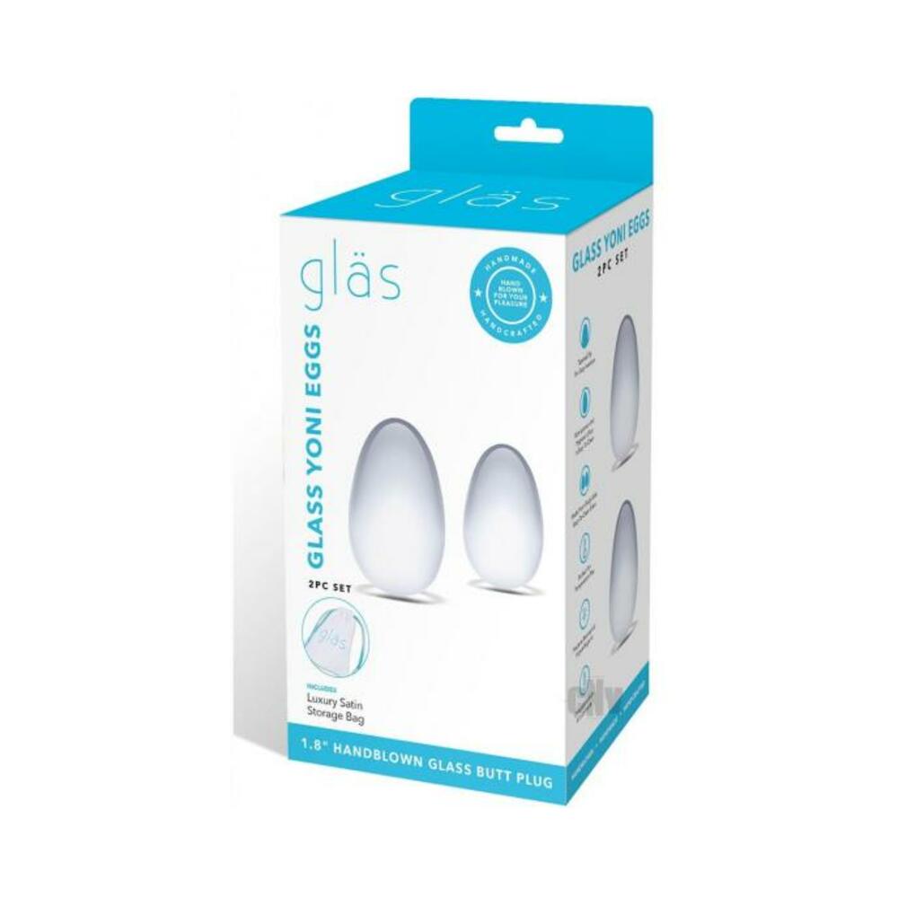 4890808238615_1 Glas 2-piece Glass Yoni Egg Set - Image 1