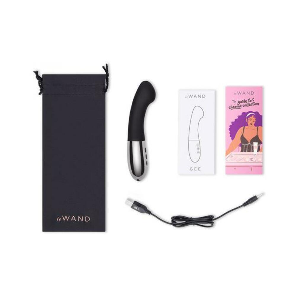 4890808251416_1 Le Wand Gee G-spot Targeting Rechargeable Vibrator Black - Image 1