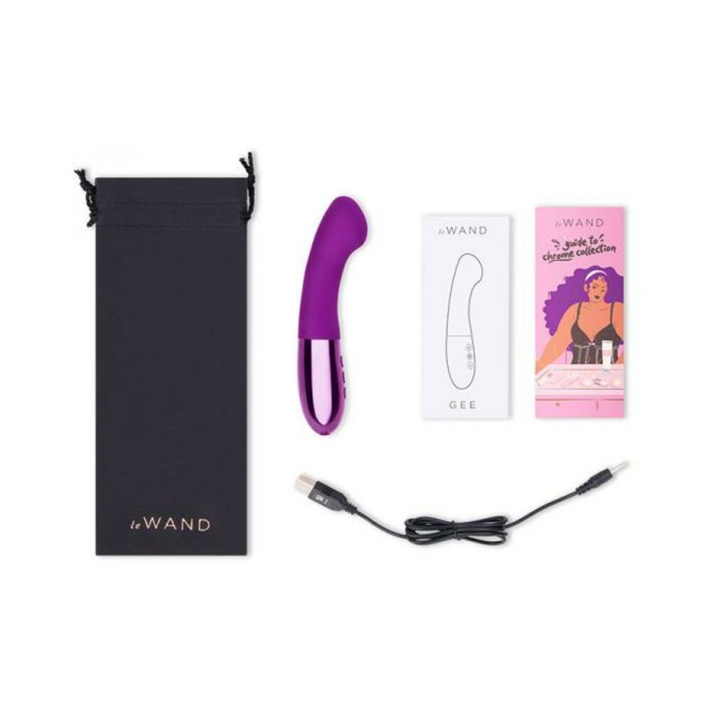 4890808251423_1 Le Wand Gee G-spot Targeting Rechargeable Vibrator Cherry - Image 1