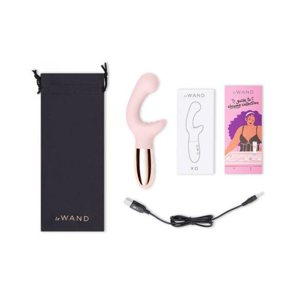 4890808251430_1 Le Wand Xo Double-motor Wave Rechargeable Vibrator Rose Gold - Image 1