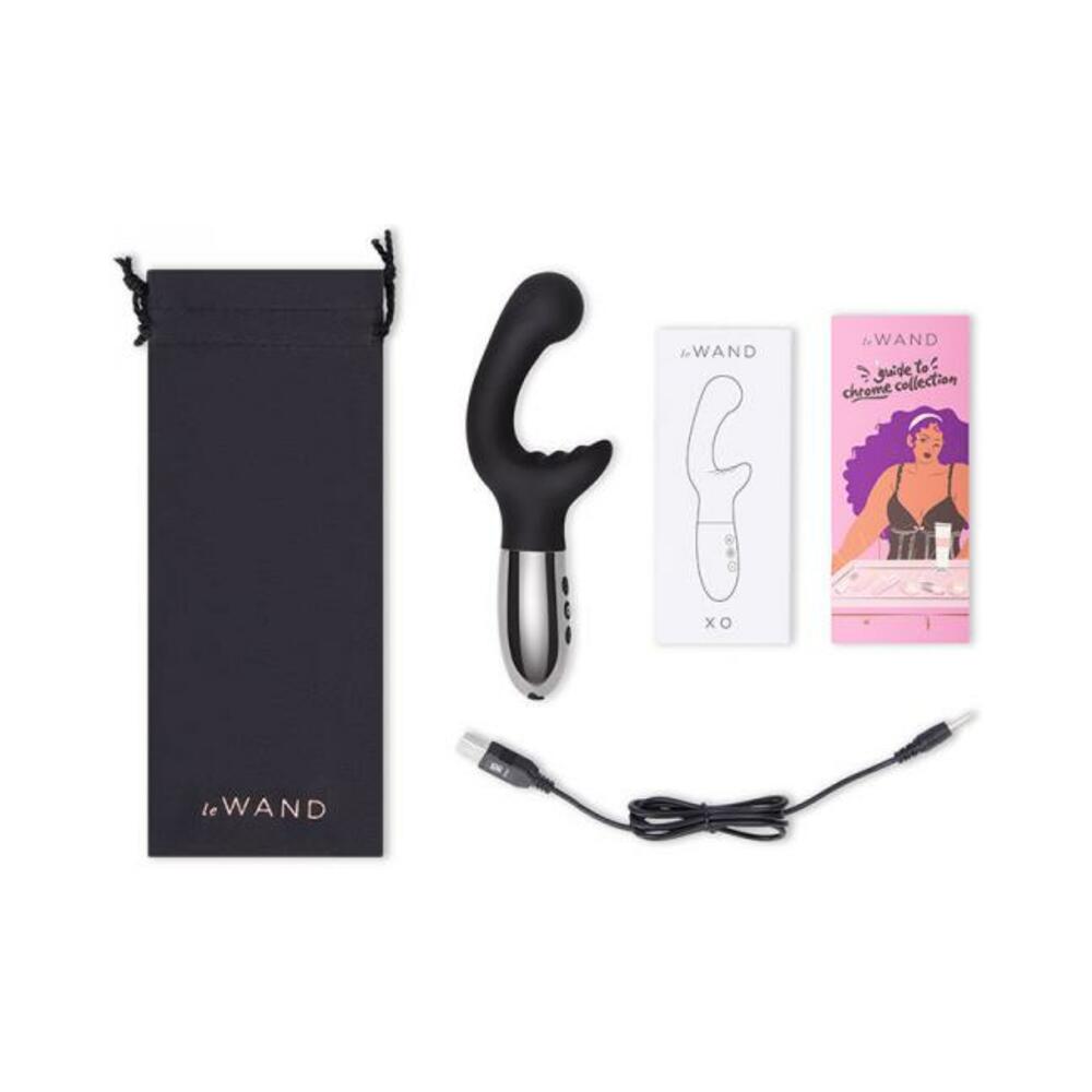 4890808251447_1 Le Wand Xo Double-motor Wave Rechargeable Vibrator Black - Image 1