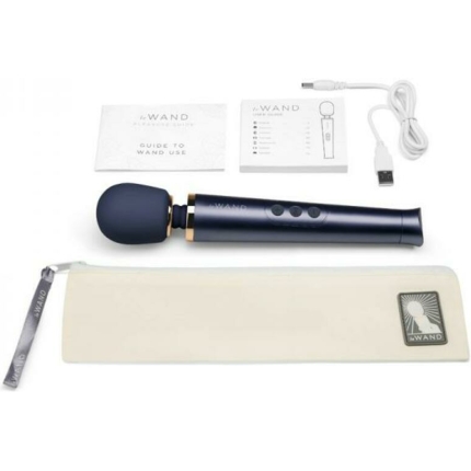 Le Wand Petite Rechargeable Vibrating Massager Navy