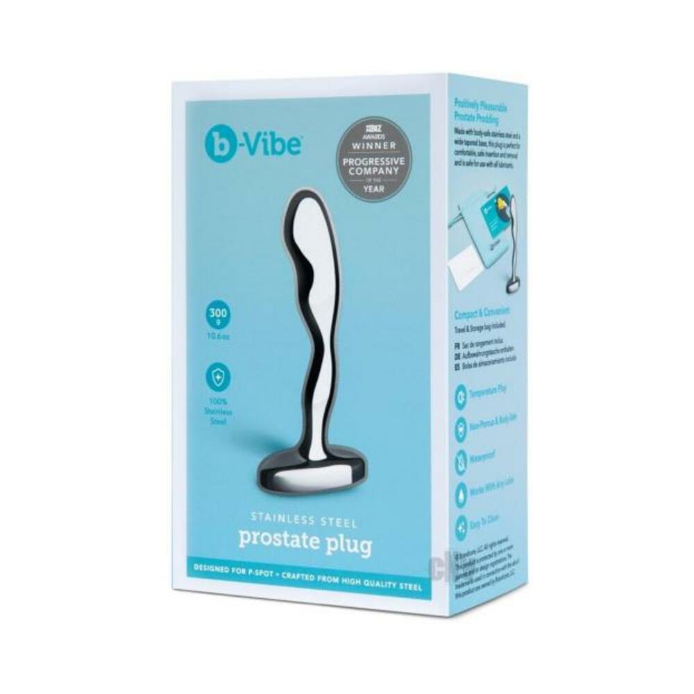 4890808279007_1 B-vibe Stainless Steel Prostate Plug - Image 1