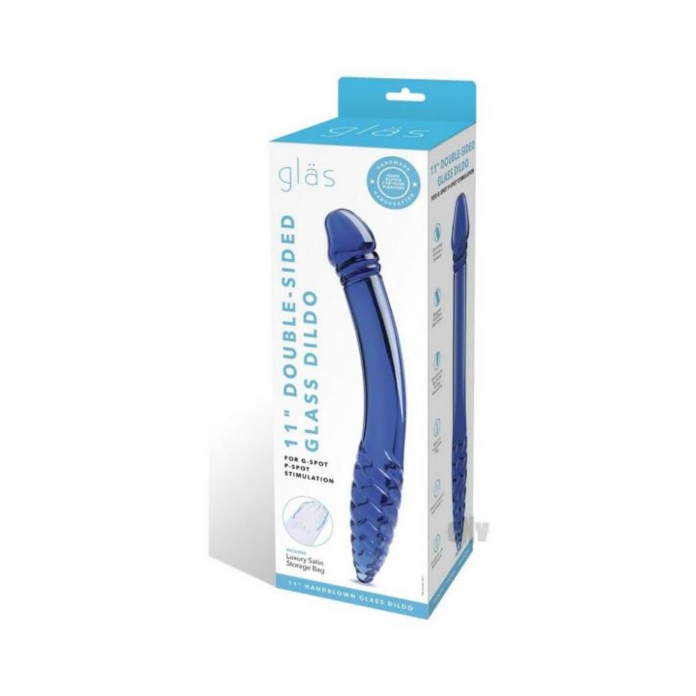 4890808282977_1 Glas 11" Double-sided Dildo G-spot & P-spot Stimulation - Image 1
