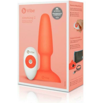 B-vibe Rimming Plug 2 Orange