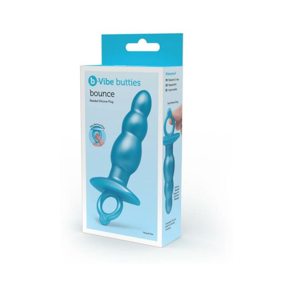 4890808289747_1 B-vibe Butties Bounce Beaded Silicone Plug - Image 1