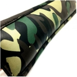 Sensual Sin Leather Padded Wrist Cuffs Camo Piping - Image 3