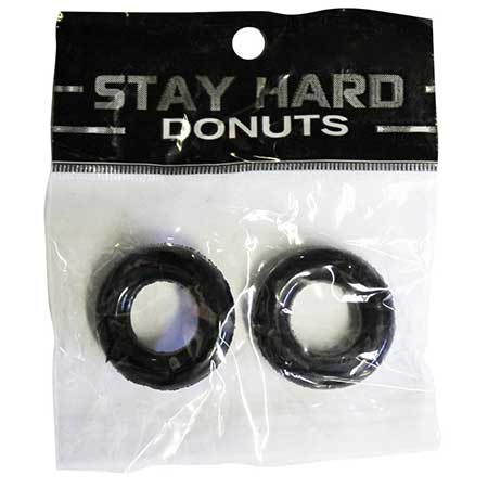 49495 Ignite Power Stretch Donut Cock Ring - Black Pack of 2 - Image 1