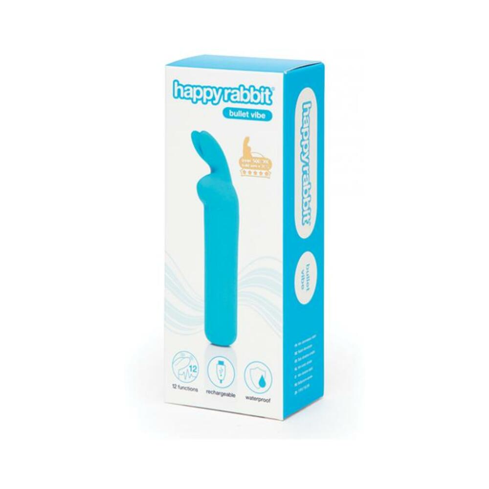 5060779231697_1 Happy Rabbit Rechargeable Bullet Blue - Image 1