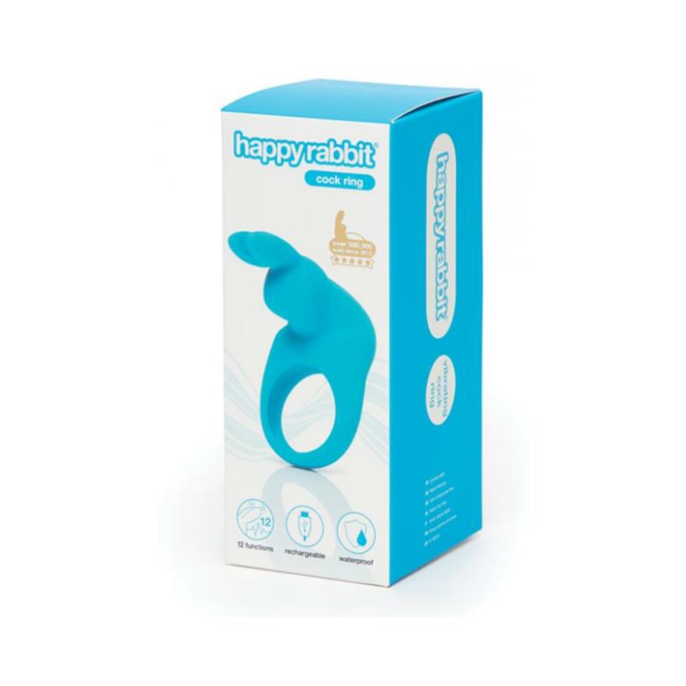 5060779237354_1 Happy Rabbit Rechargeable Cock Ring Blue - Image 1