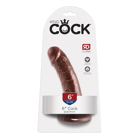 52941 King Cock 6 Cock - Brown - Image 1