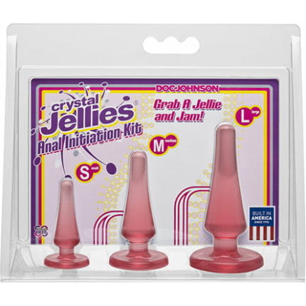 Crystal Jellies Anal Initiation Kit Pink