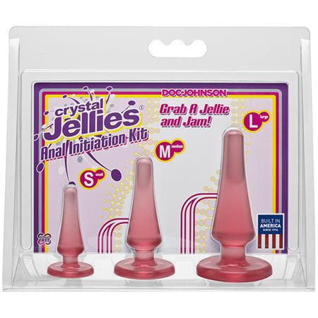 56943 Crystal Jellies Anal Initiation Kit Pink - Image 1