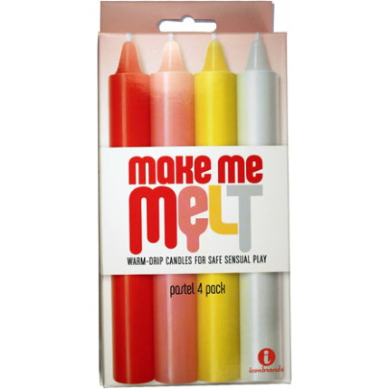 The 9 Warm Drip Candles Pastel 4pk