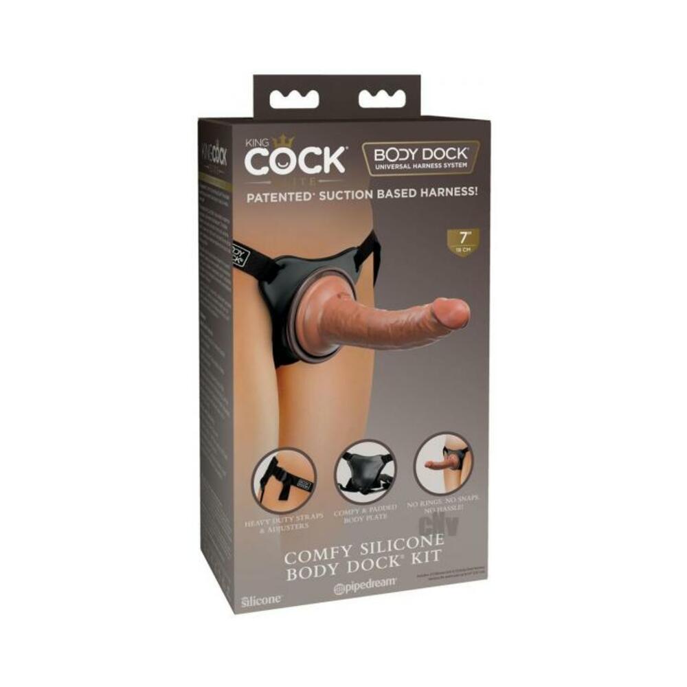 603912771251_1 King Cock Elite Comfy Silicone Body Dock Kit - Image 1