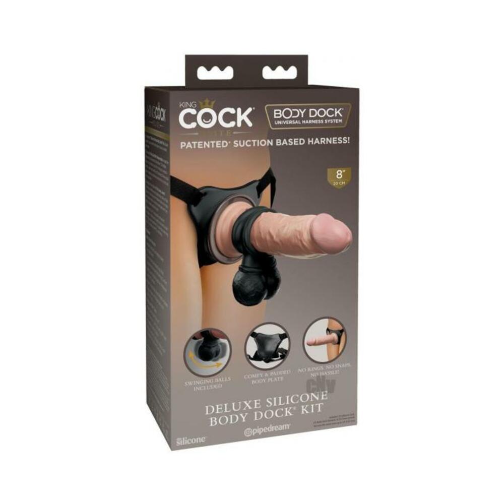 603912771268_1 King Cock Elite Deluxe Silicone Body Dock Kit - Image 1
