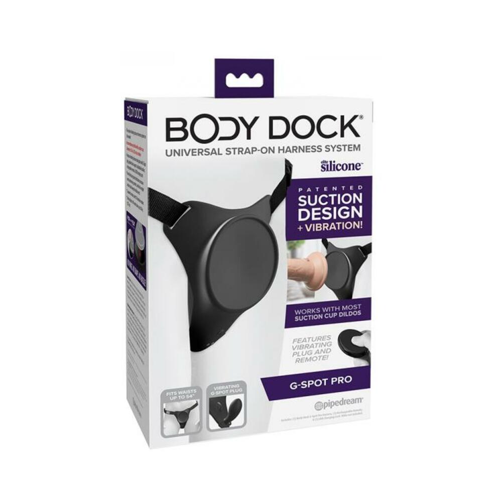 603912772500_1_44c3ab7f-072d-496c-9352-2cf68d9d668a Body Dock G-spot Pro Vibrating Silicone Strap-on Harness - Image 1