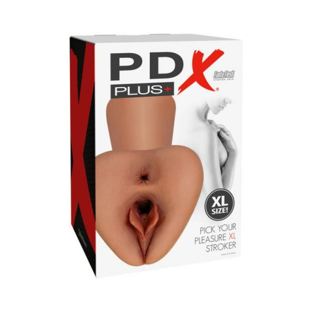 603912775266_1 Pdx Plus Pick Your Pleasure Stroker Xl Brown - Image 1