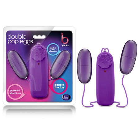 61211 Blush B Yours Double Pop Eggs - Plum - Image 1