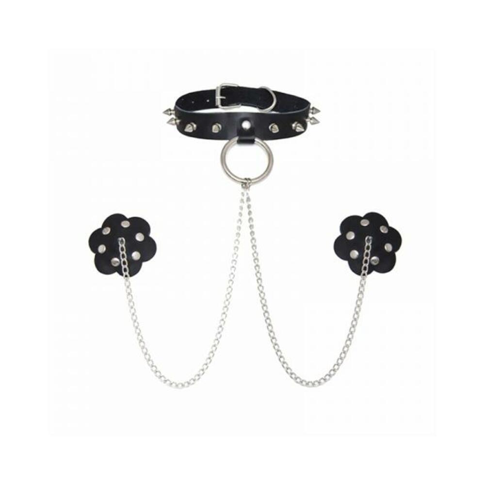614608261819_1 Neva Nude Pasty With Collar and Chain - Image 1