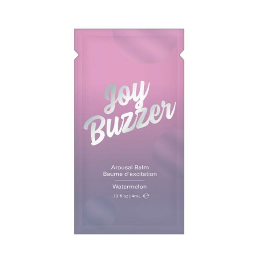 638258902823_1_61659469-9bc7-49ab-a6be-559a73b4728e Joy Buzzer Clitoral Arousal Balm Watermelon (bulk Pack/24 Pcs) .13 Oz Foil - Image 1