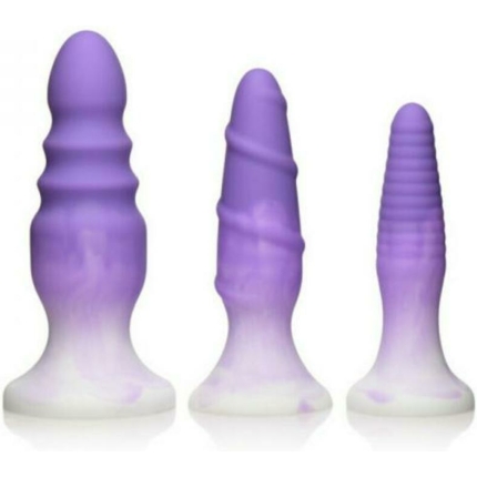 Simply Sweet Silicone Butt Plug Set Purple