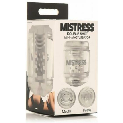 Mistress Double Shot Mouth&pussy Mini Masturbator Clear