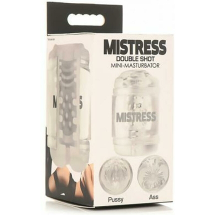 Mistress Double Shot Pussy&ass Mini Masturbator Clear