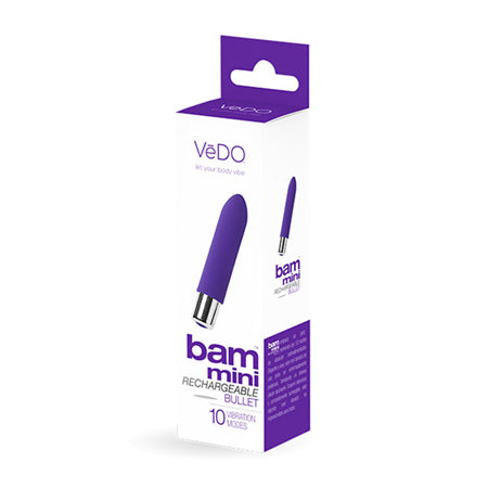 65370 VeDO Bam Mini Rechargeable Bullet Vibe - Into You Indigo - Image 1