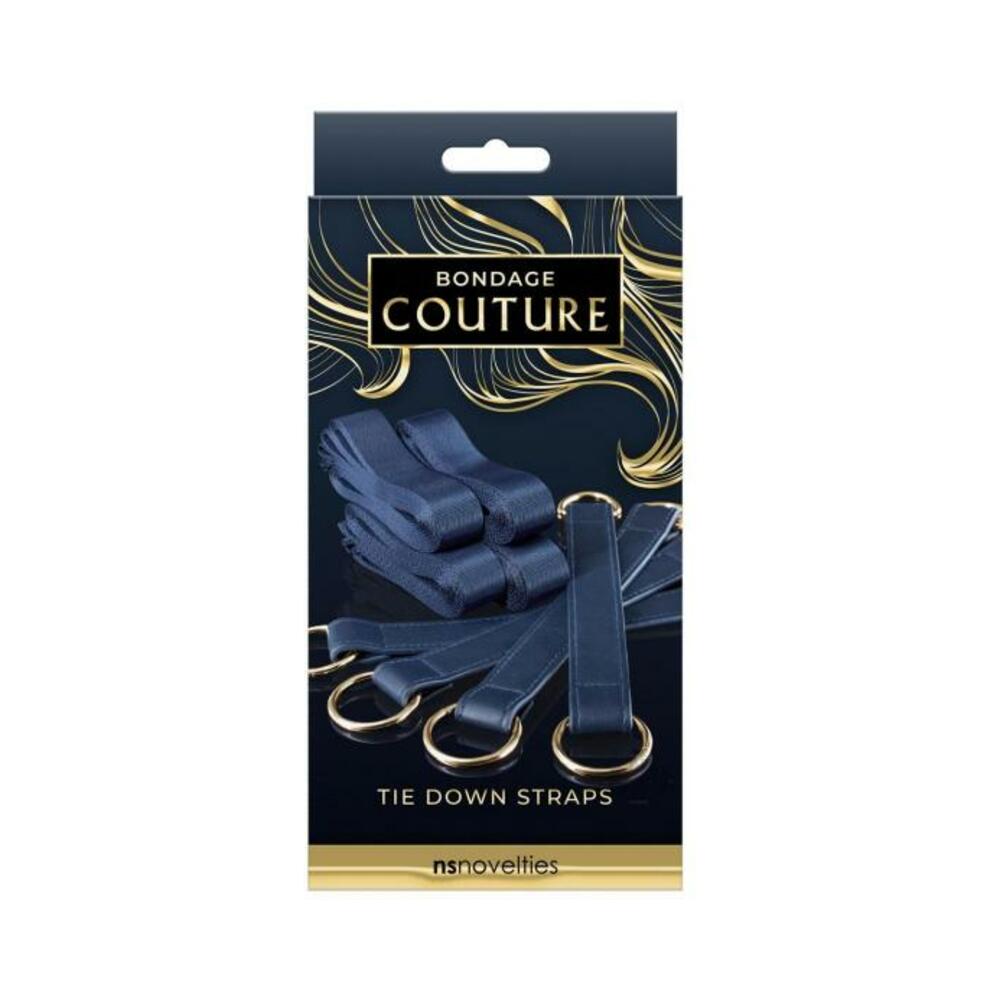 657447104206_1 Bondage Couture Tie Down Straps - Blue - Image 1