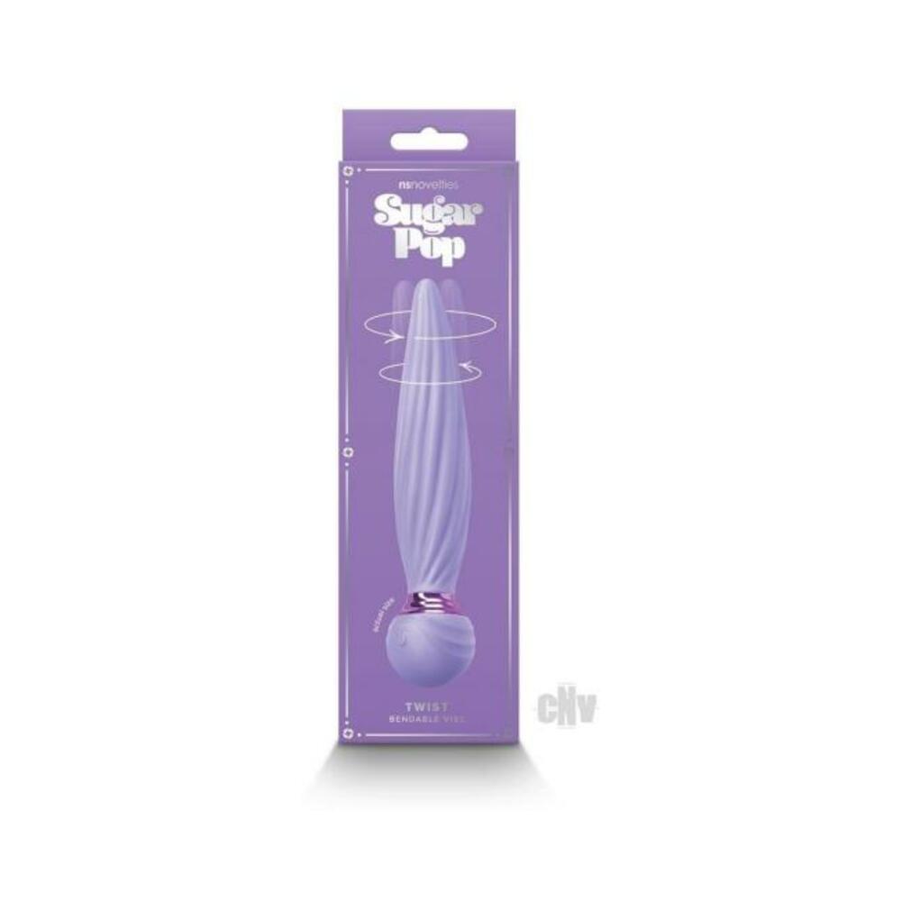 657447105524_1 Sugar Pop Twist Gyrating Vibrator Purple - Image 1