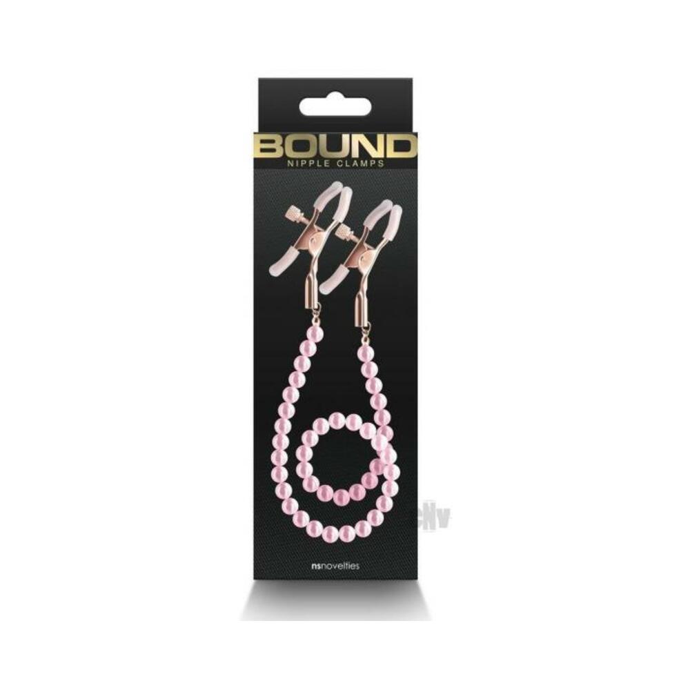 657447106880_1 Bound Nipple Clamps Dc1 Pink - Image 1